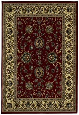 Oriental Weavers 130/8 Ariana Polypropylene Rectangle Area Rug - Red/Ivory - 7'10in. x 11'0in.