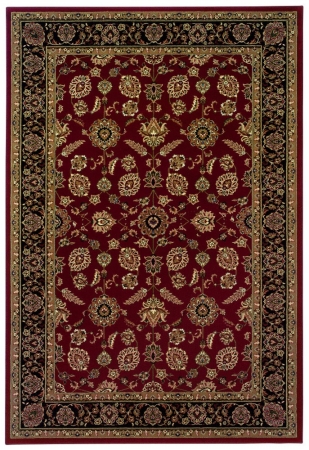 Oriental Weavers Ariana 271C3 8x11 Rectangle - Red/ Black-Polypropylene