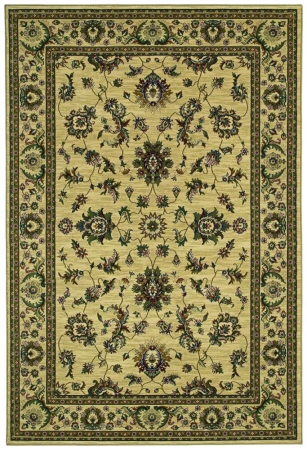 Oriental Weavers Ariana 311I3 12x15  Rectangle - Ivory/ Green-Polypropylene