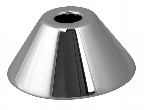 .63 in. OD Bell Pattern Sure Grip Flange - Satin Nickel