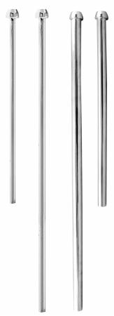38 in. OD Bullnose Faucet Riser - Polished Chrome