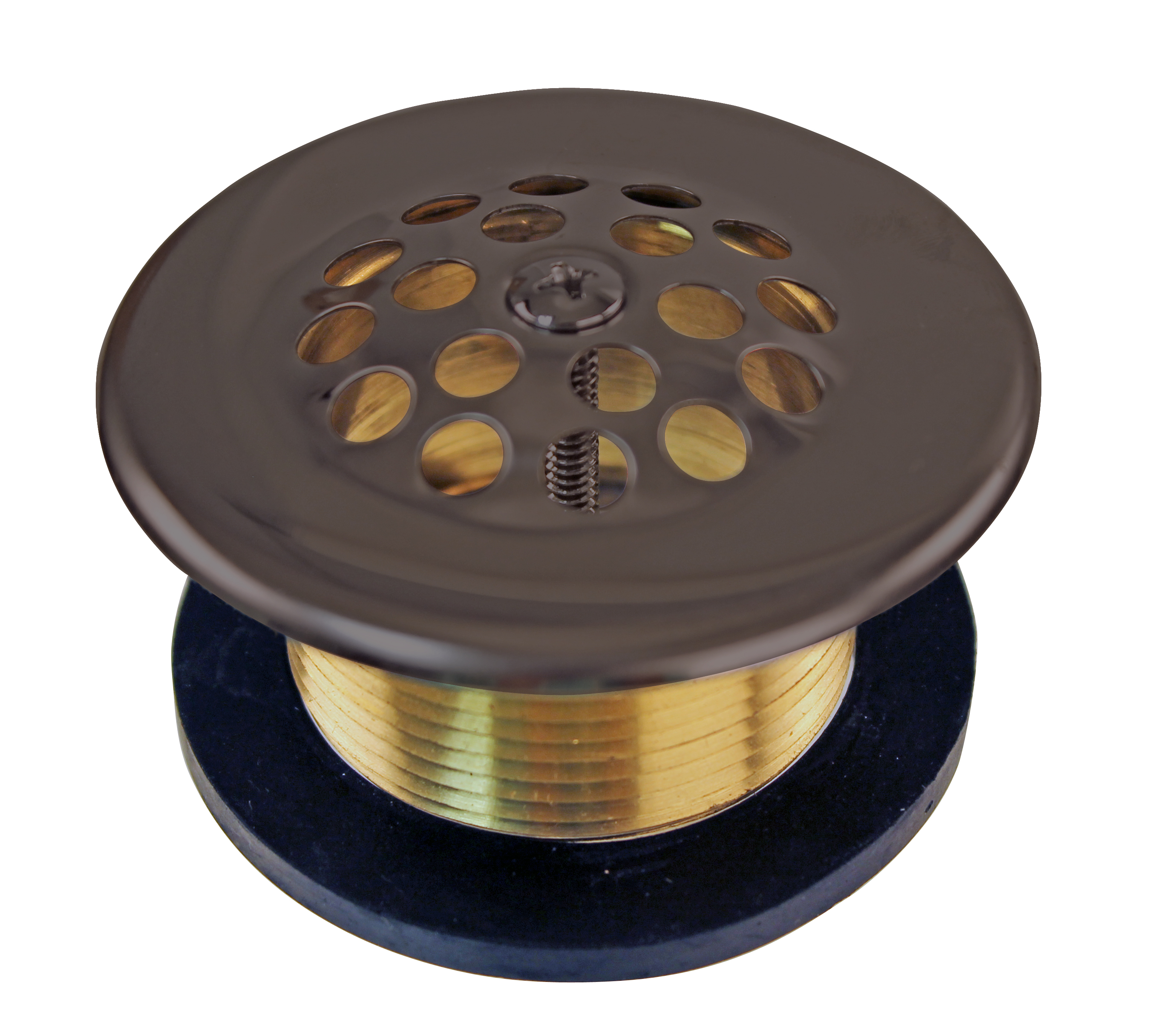1.5 in. Bath Drain with Grid and Screw - Oil Rubbed Bronze