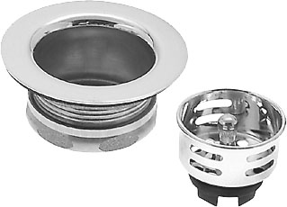 Midget Duo Post Strainer - Polished Nickel