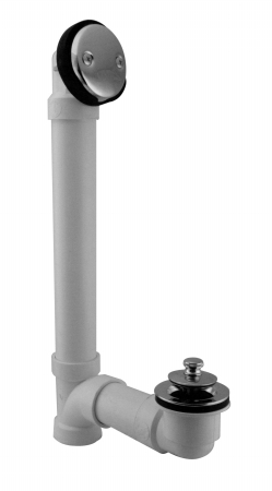 1.5 in. Schedule 40 PVC Twist and Close Bath Waste - Polished Chrome