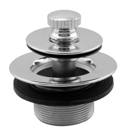 Twist & Close 1-3/8" NPSM Fine Thread Bath Drain in Powdercoated Flat Black