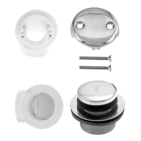 D532-26 1.5 in. Schedule 40 PVC Tip Toe Plumbers Pack - Polished Chrome