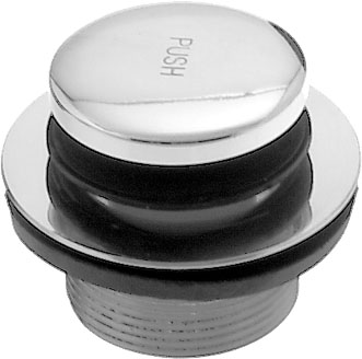 Tip Toe 1-1/2" NPSM Coarse Thread Bath Drain in Powdercoated White