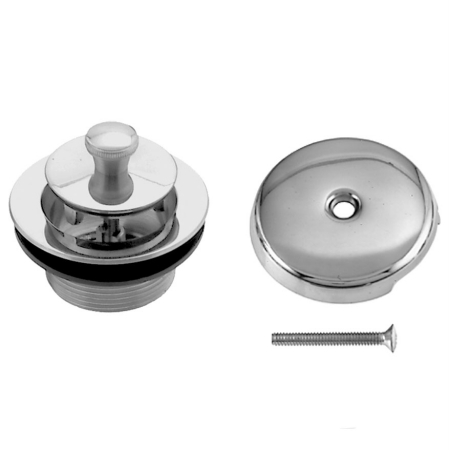 D94-01 Twist and Close Trim Set with Coarse Thread Strainer - PVD Polished Brass
