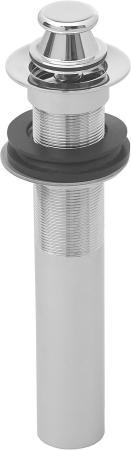 Lift and Turn Lav Drain with No Overflow Holes - Polished Chrome