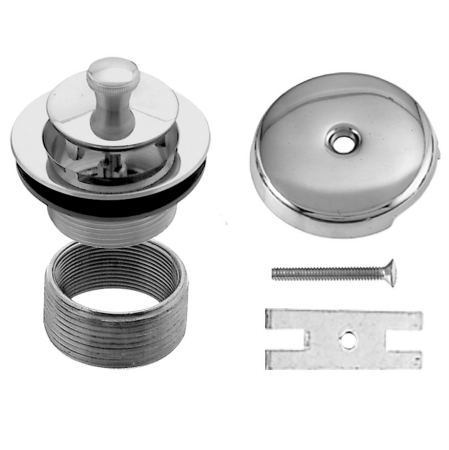 Twist and Close Universal Trim Set with 1-Hole - Powder Coat White