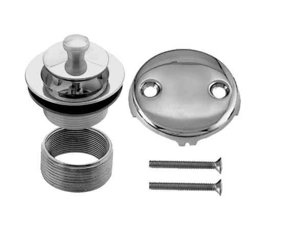 Twist and Close Universal Trim Set with 2-Hole - Polished Nickel