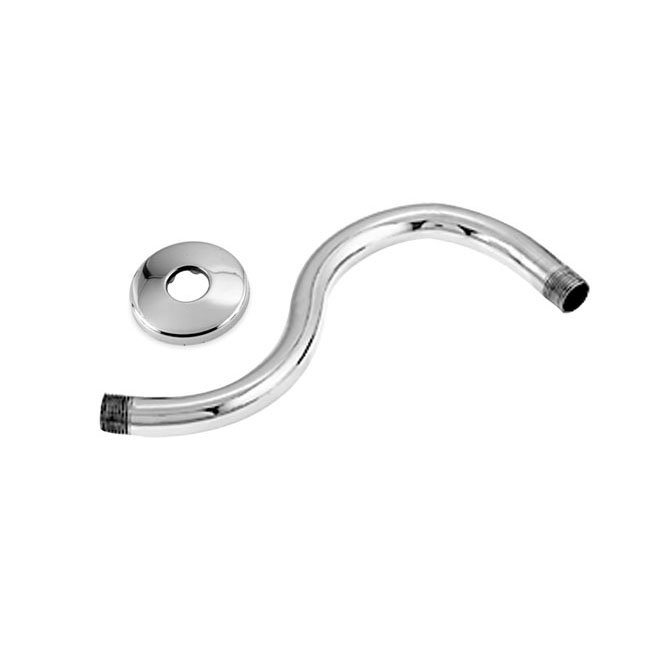 Picture of Westbrass D303-81-26 .5 in. x 8 in. Shower Arm with Sure Grip Flange - Polished Chrome