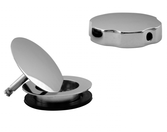 European Style Trim for Cable Drive Waste and Overflow - Polished Chrome
