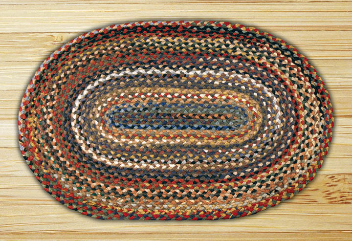 Picture of Capitol Importing 02-999 Random - 20 in. x 30 in. Oval Braided Rug