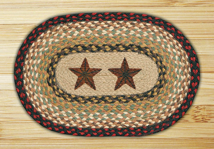 Picture of Capitol Importing 81-019BS Barn Stars - 10 in. x 15 in. Hand Printed Oval Swatch
