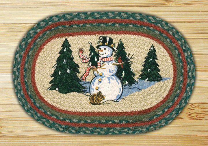 Capitol Importing 81-246WW Winter Wonderland - 10 in. x 15 in. Hand Printed Oval Swatch