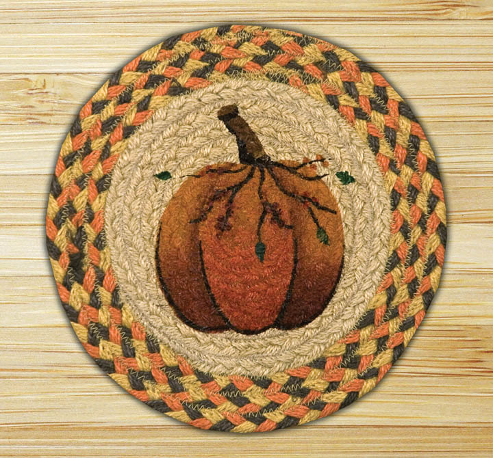 Capitol Importing Pumpkin - Hand Printed Round Swatch - 10in.