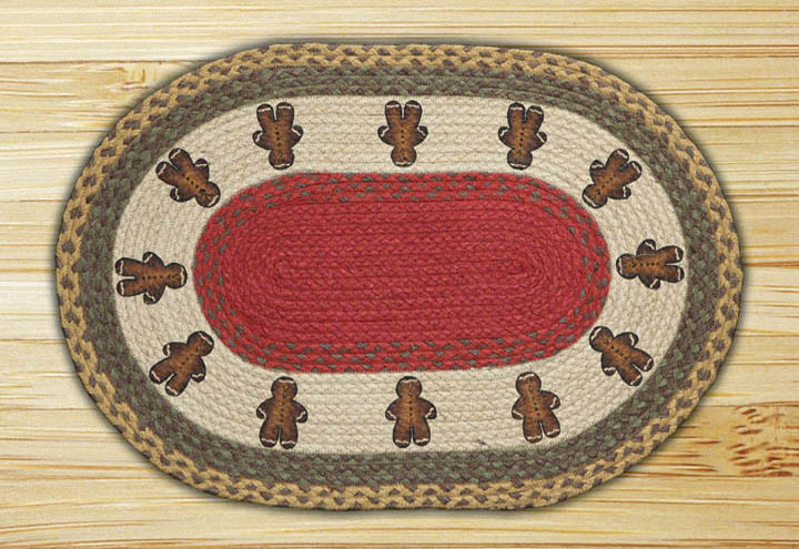 Capitol Importing Gingerbread Men - 20 in. x 30 in. Oval Patch