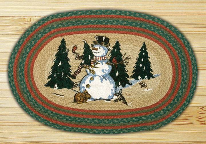Capitol Importing Winter Wonderland - 20 in. x 30 in. Oval Patch