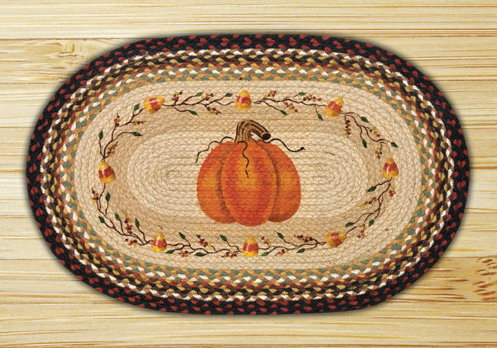 Capitol Importing  Pumpkin Candy Corn - 20 in. x 30 in. Oval Patch