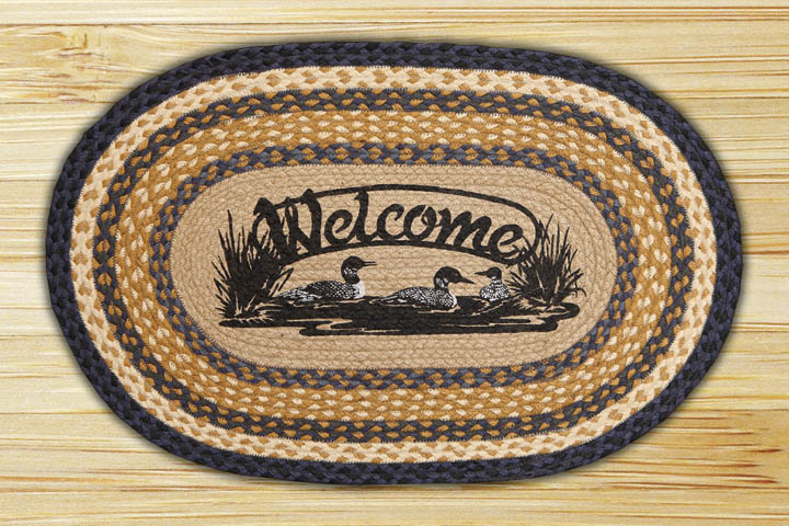 Capitol Importing 65-079WL Welcome Loons - 20 in. x 30 in. Oval Patch