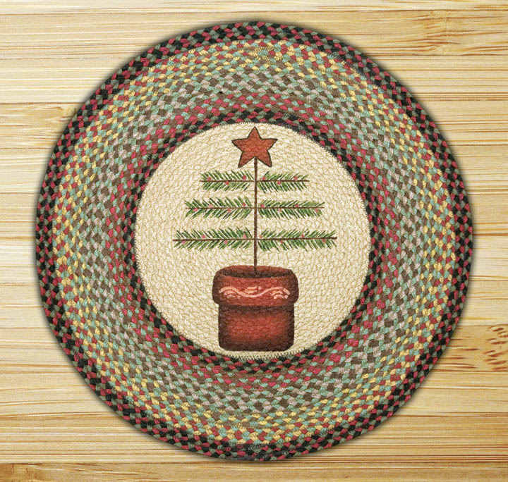 Capitol Importing Feather Tree - 27 in. x 27 in. Round Patch