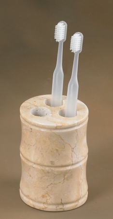 Champagne Marble Panda Tooth Brush Holder