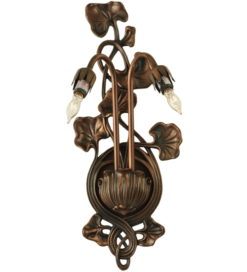 Picture of MEYDA 12033 7 in. W Pond Lily 2 Light Wall Sconce Hardware