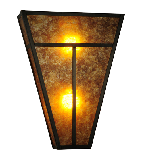 124631 14 in. W T Mission Wall Sconce