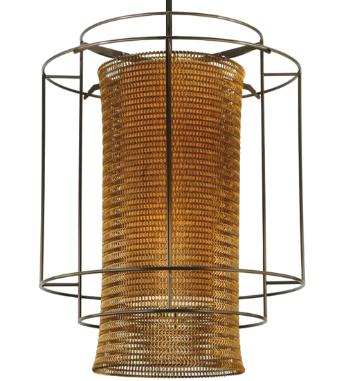 128783 39 in. W Maille Drum Pendant