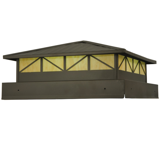 129024 24 in. Square Durrant Led Pier Mount