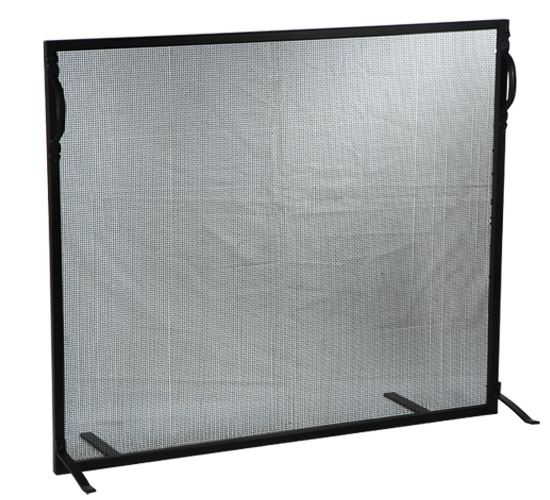 130630 38 in. W x 32 in. H Simple Fireplace Screen
