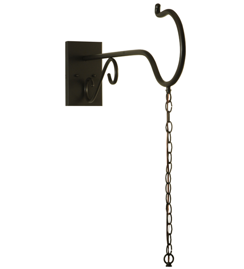 132233 5.5 in. W x 36.5 in. D Shepherd S Hook Wall Sconce
