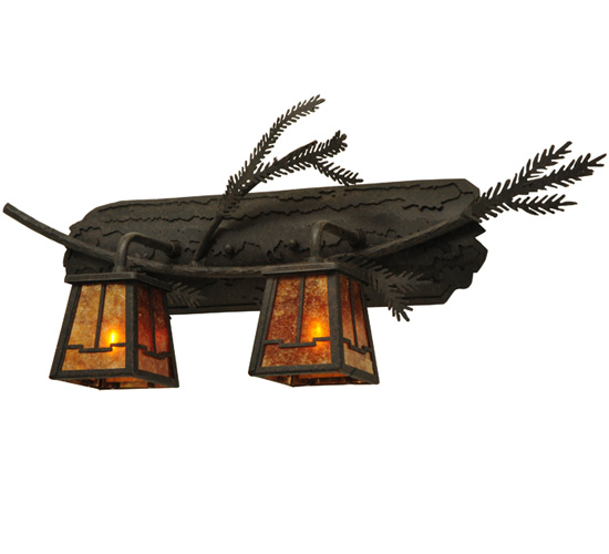 136511 25 in. W Pine Branch Valley View 2 Light Vanity Light