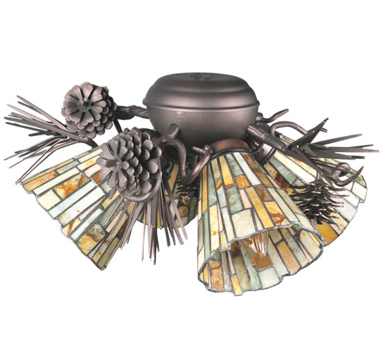 105716 20 in. W Jadestone DeLighta 4 Light Fan Light Fixture