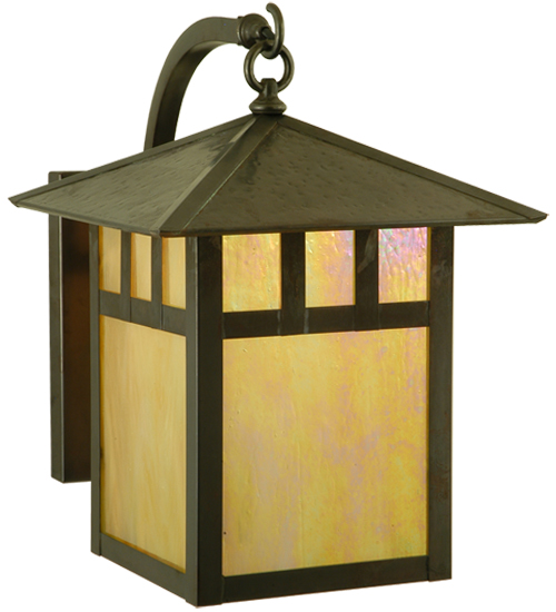 125266 12 in. W Seneca Double Bar Mission Curved Arm Wall Sconce