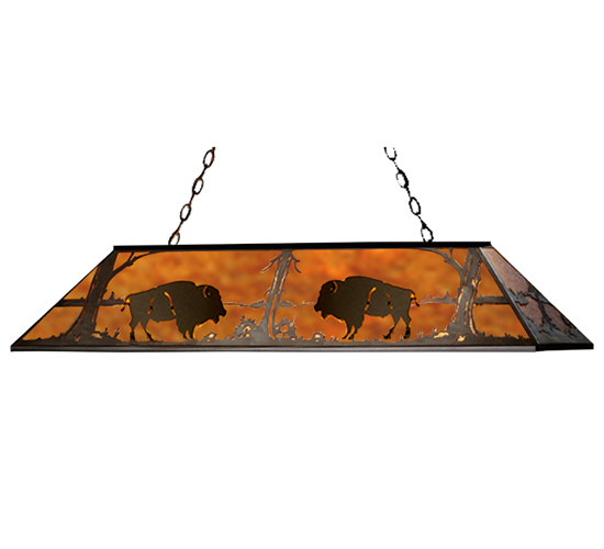65417 60 in. L Buffalo Oblong Pendant