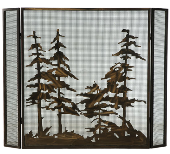 124964 51 in. W x 40.5 in. H Tall Pines Folding Fireplace Screen