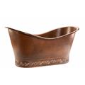 Premier Copper Products BTN67DB 67 in. x 32 in. Hourglass Claw Foot Tub - Oil-Rubbed Bronze Premier Copper Products BTN67DB 67 in. x 32 in. Hourglass Claw Foot Tub - Oil-Rubbed Bronze