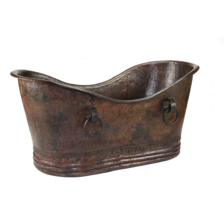 Premier Copper Products BTDR67DB 67 in. x 32 in. Hourglass Claw Foot Tub - Oil-Rubbed Bronze