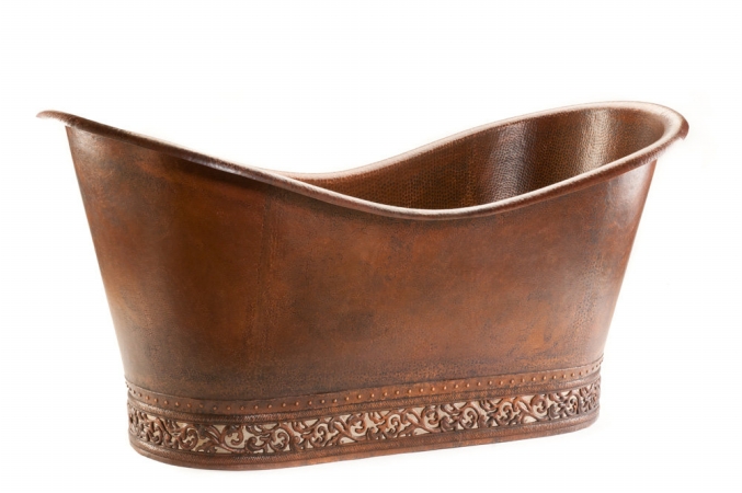 Premier Copper Products BTN67DB 67 in. x 32 in. Hourglass Claw Foot Tub - Oil-Rubbed Bronze