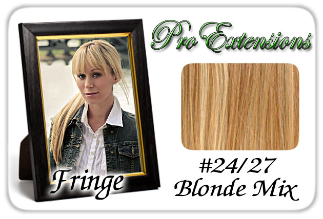 Picture of Brybelly Holdings PRFR-2427 No. 24-27 Blonde Mix Pro Fringe Clip In Bangs