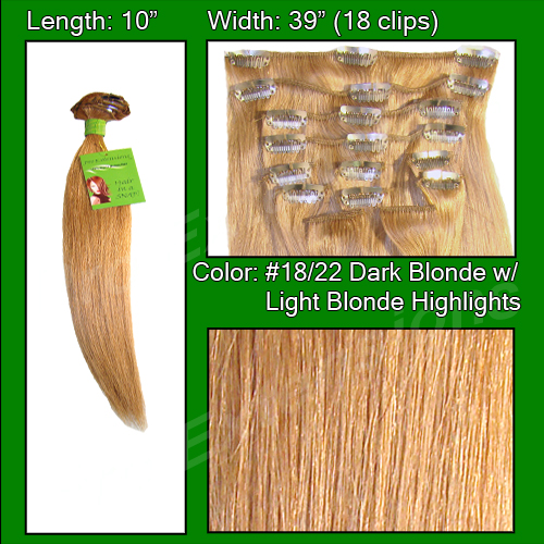 Picture of Brybelly Holdings PRST-10-1822 No. 18-22 Dark Blonde with Light Highlights - 10 inch