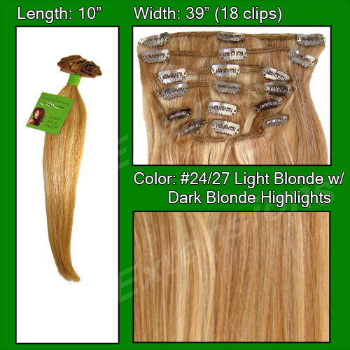 Picture of Brybelly Holdings PRST-10-2427 No. 24-27 Light Blonde with Dark Blonde Highlights - 10 inch