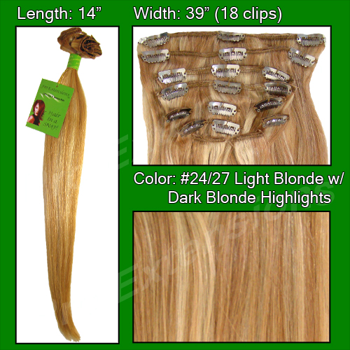 Picture of Brybelly Holdings PRST-14-2427 No. 24-27 Light Blonde with Dark Blonde Highlights - 14 inch