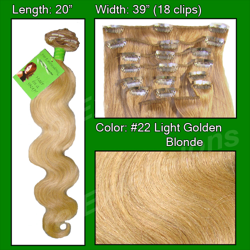 Picture of Brybelly Holdings PRBD-20-22 No. 22 Medium Blonde - 20 inch Body Wave