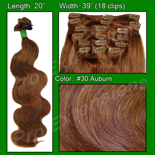 Picture of Brybelly Holdings PRBD-20-30 No. 30 Auburn - 20 inch Body Wave