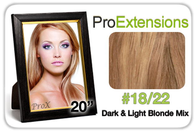 Picture of Brybelly Holdings PRLC-20-1822 Pro Lace 20 in.  No. 18-22 Dark Blonde with Light Blonde Highlights