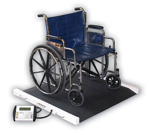 Picture of Cardinal Scale-Detecto BRW1000 Portable Bariatric Wheelchair Scale 1100 Lb X .5 Lb-450 Kg X .2 Kg