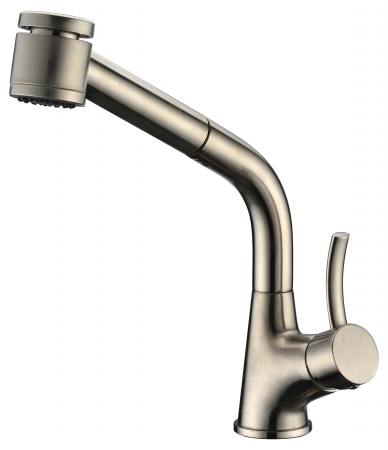 Picture of Dawn Kitchen & Bath AB50 3707BN Single-Lever Pull-Out Spray Kitchen Faucet - Brushed Nickel